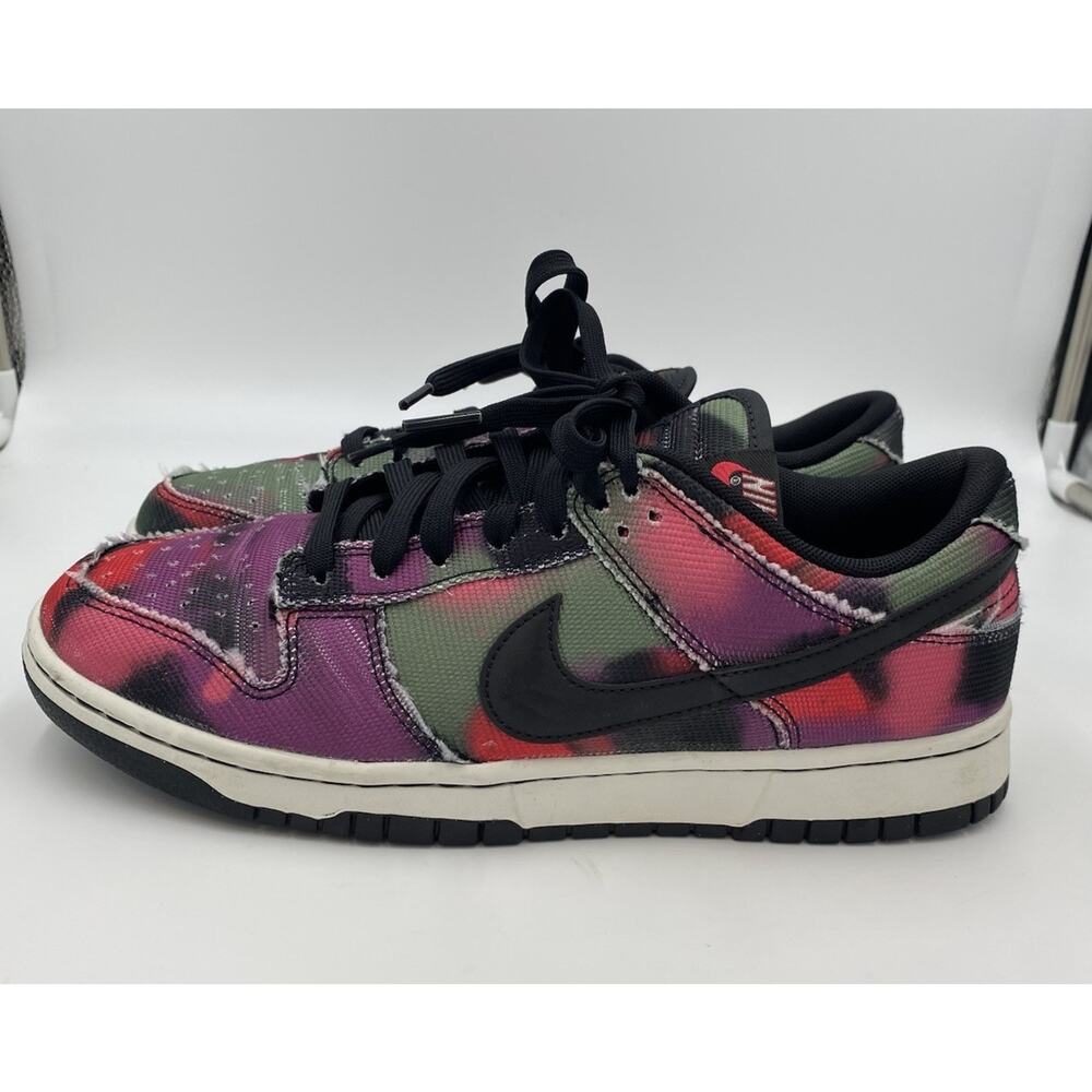 Nike Dunk Low “Graffiti” Black/Summit White-Red Orbit-Black DM0108-002 Size 9 - Picture 5 of 11